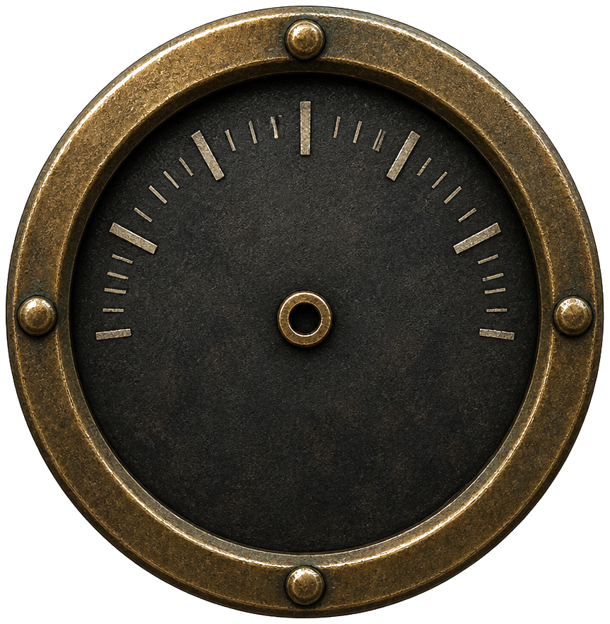 Engine speed gauge