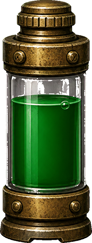 Green field vial