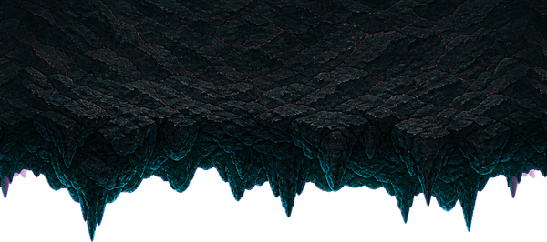 Jagged cave roof